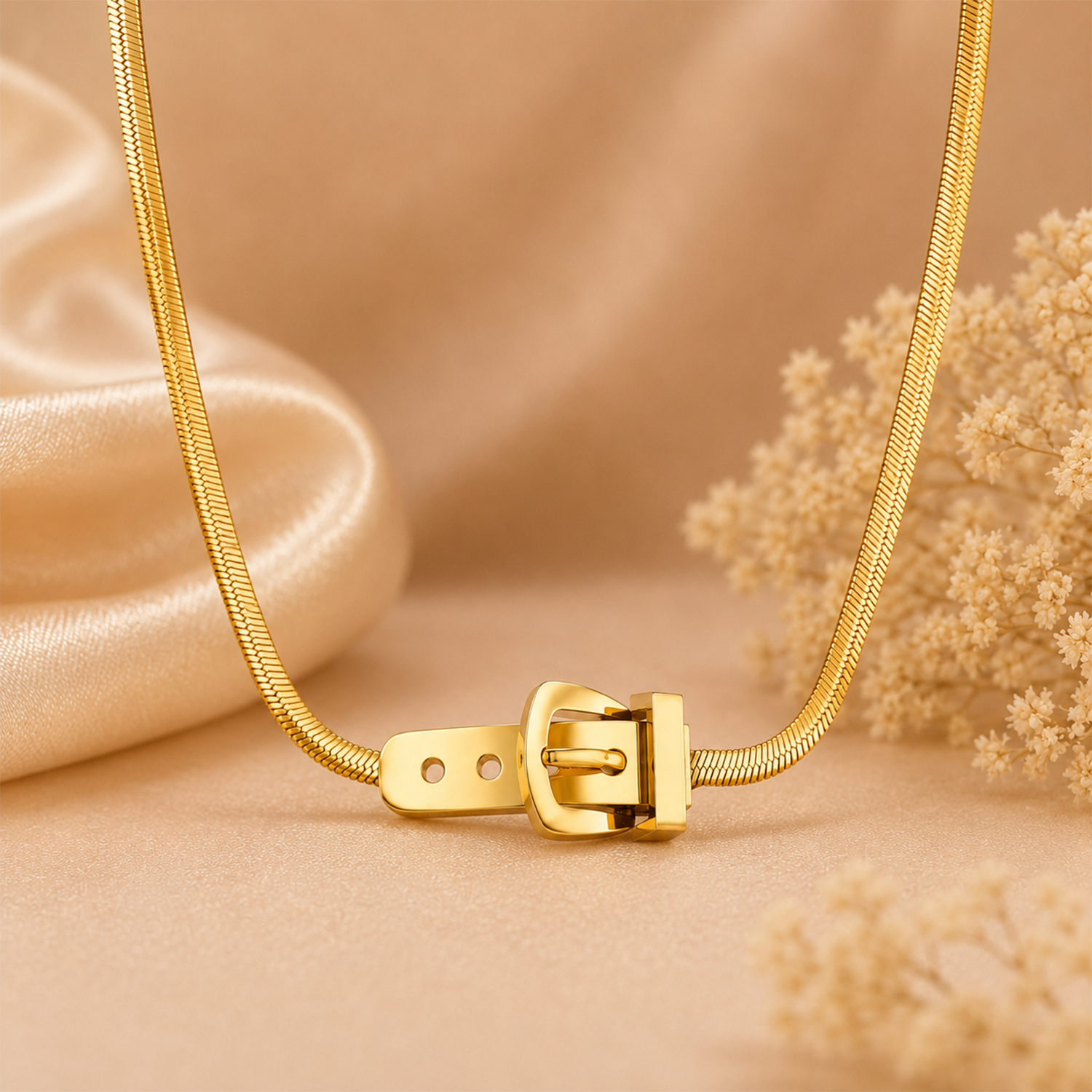Unique Buckle Design Clasp Pendant for Girls & Women's