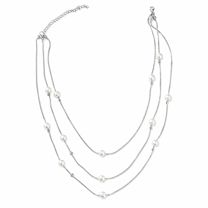 Three Layered Design Beaded Pearls Pendant for Girls & Women's