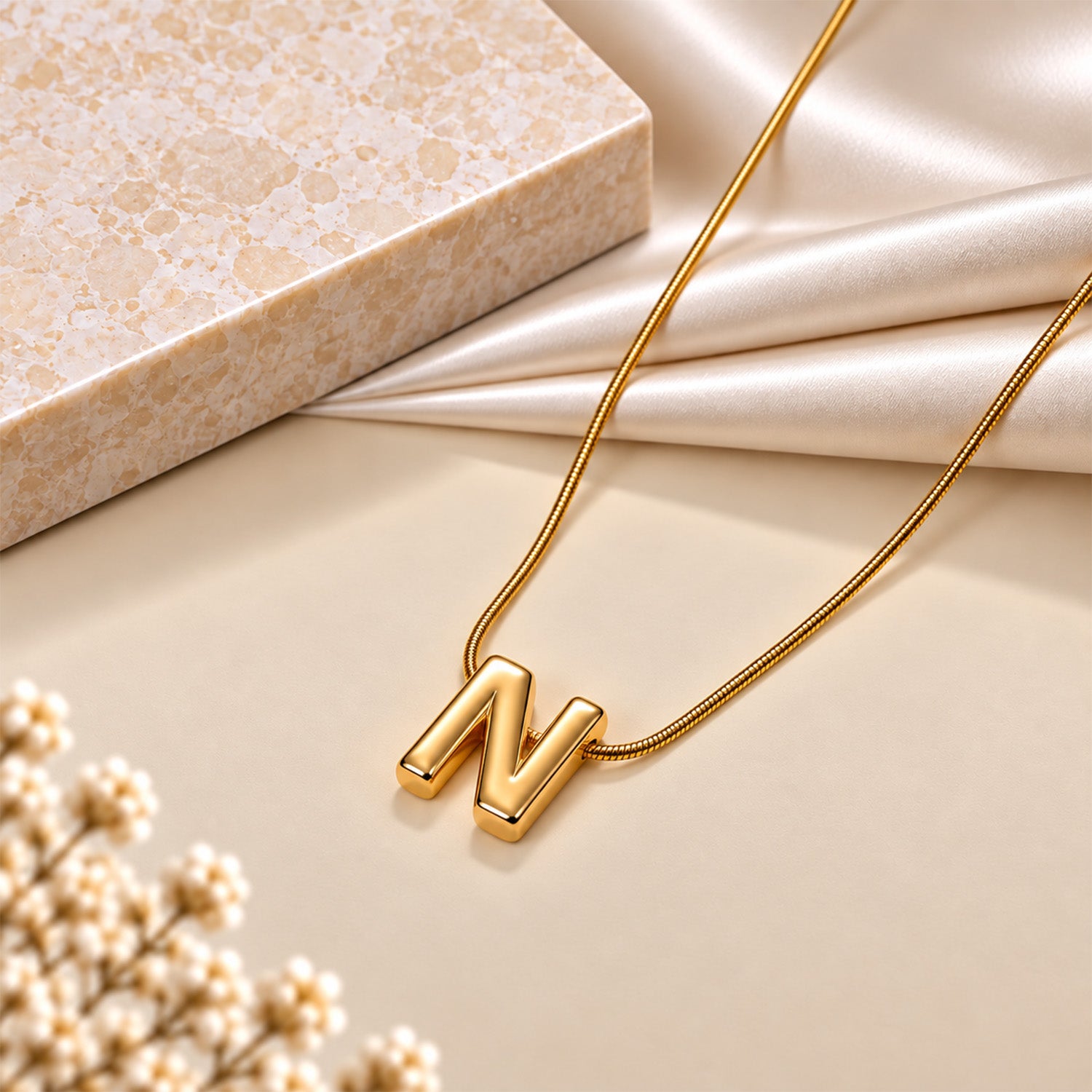 Trendy Shiny Alphabet Pendant for Girls & Women