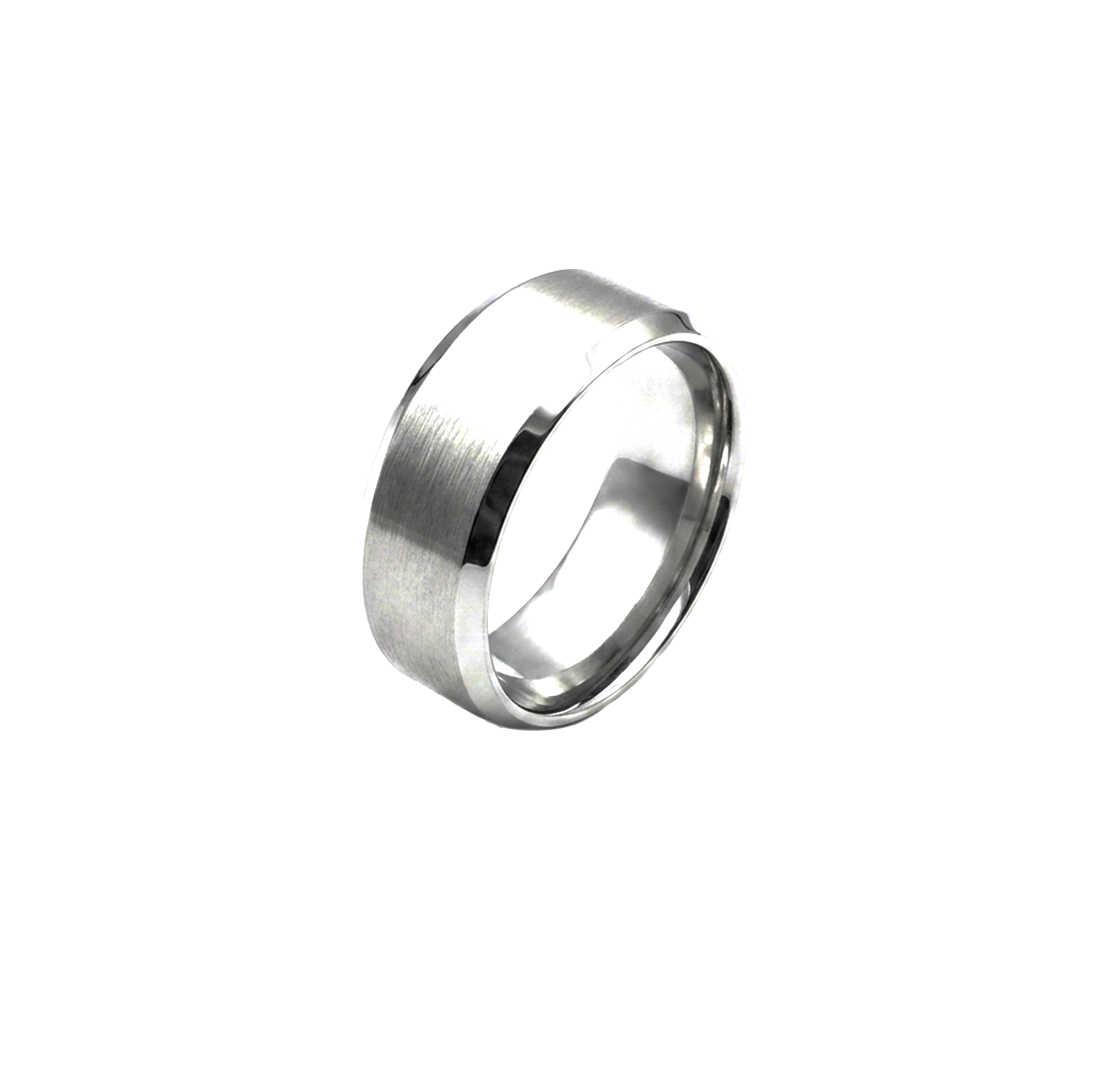Simple Stainless Steel Band Ring for Men & Women's
