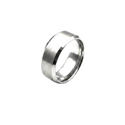 Simple Stainless Steel Band Ring for Men & Women's