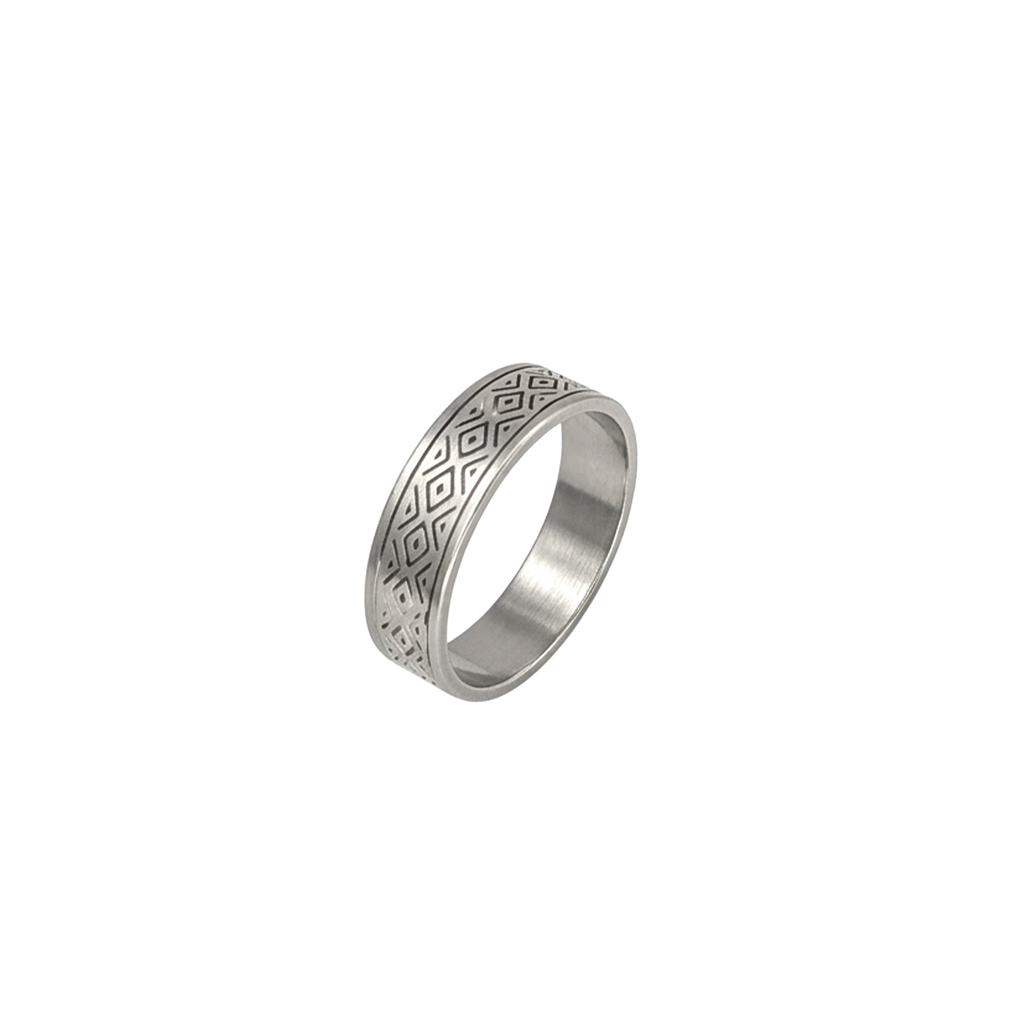 Geometric Celtic Weave Pattern Ring for Men & Women
