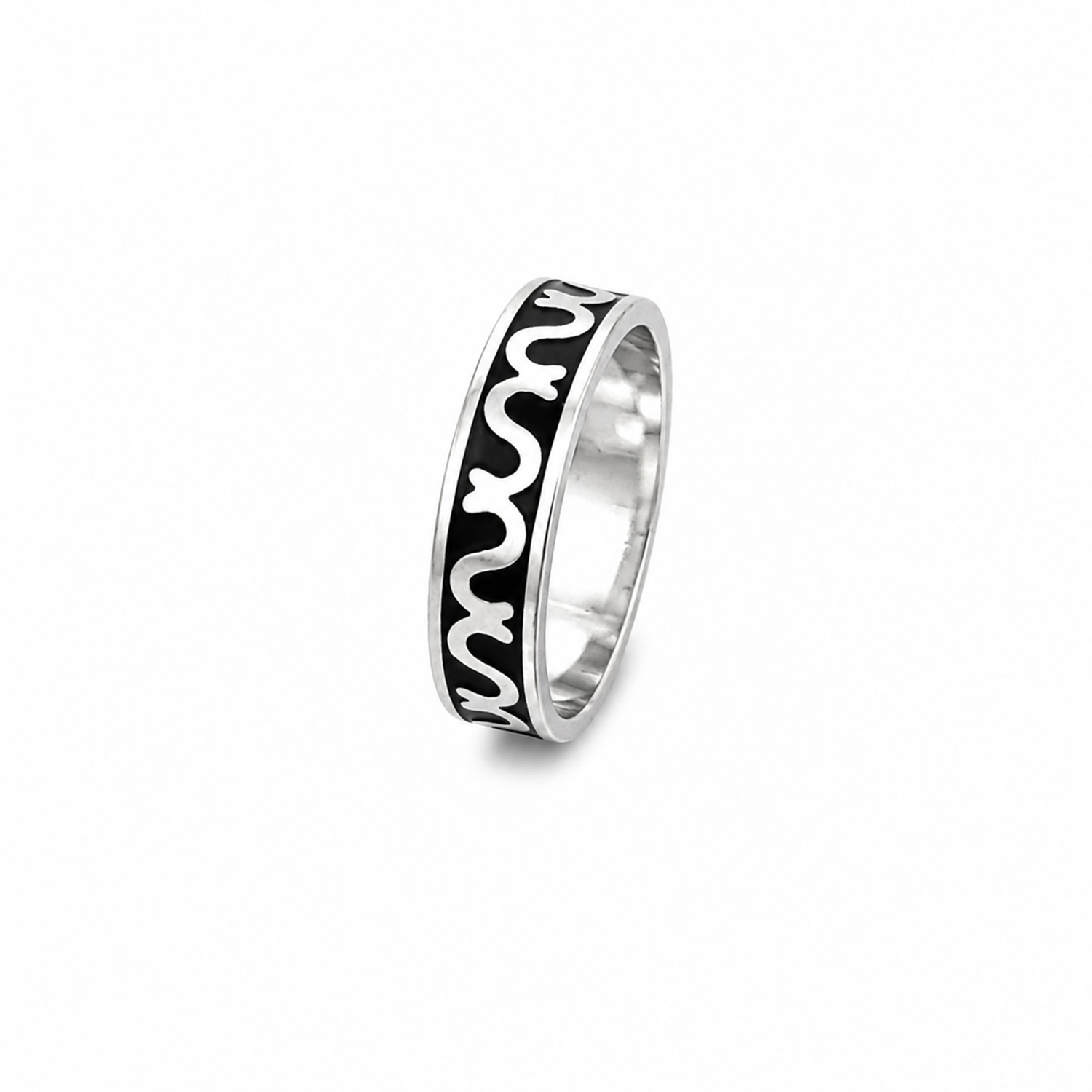 Round Infinity Wave Style Pattern Ring for Men & Women