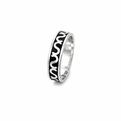 Round Infinity Wave Style Pattern Ring for Men & Women