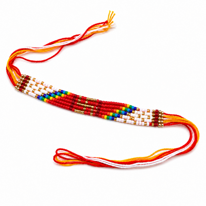 Handwoven Colorful Rakhi for Brother
