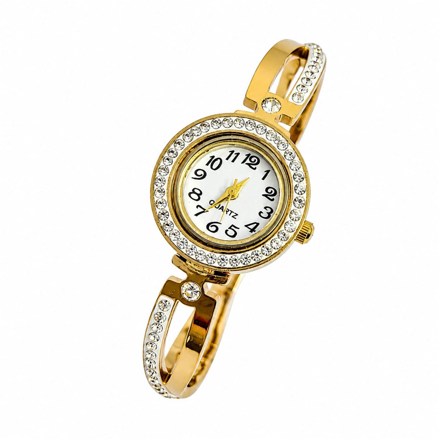 Interline Zone AD Studded Wrist Band Bracelet Watch For Girls & Women