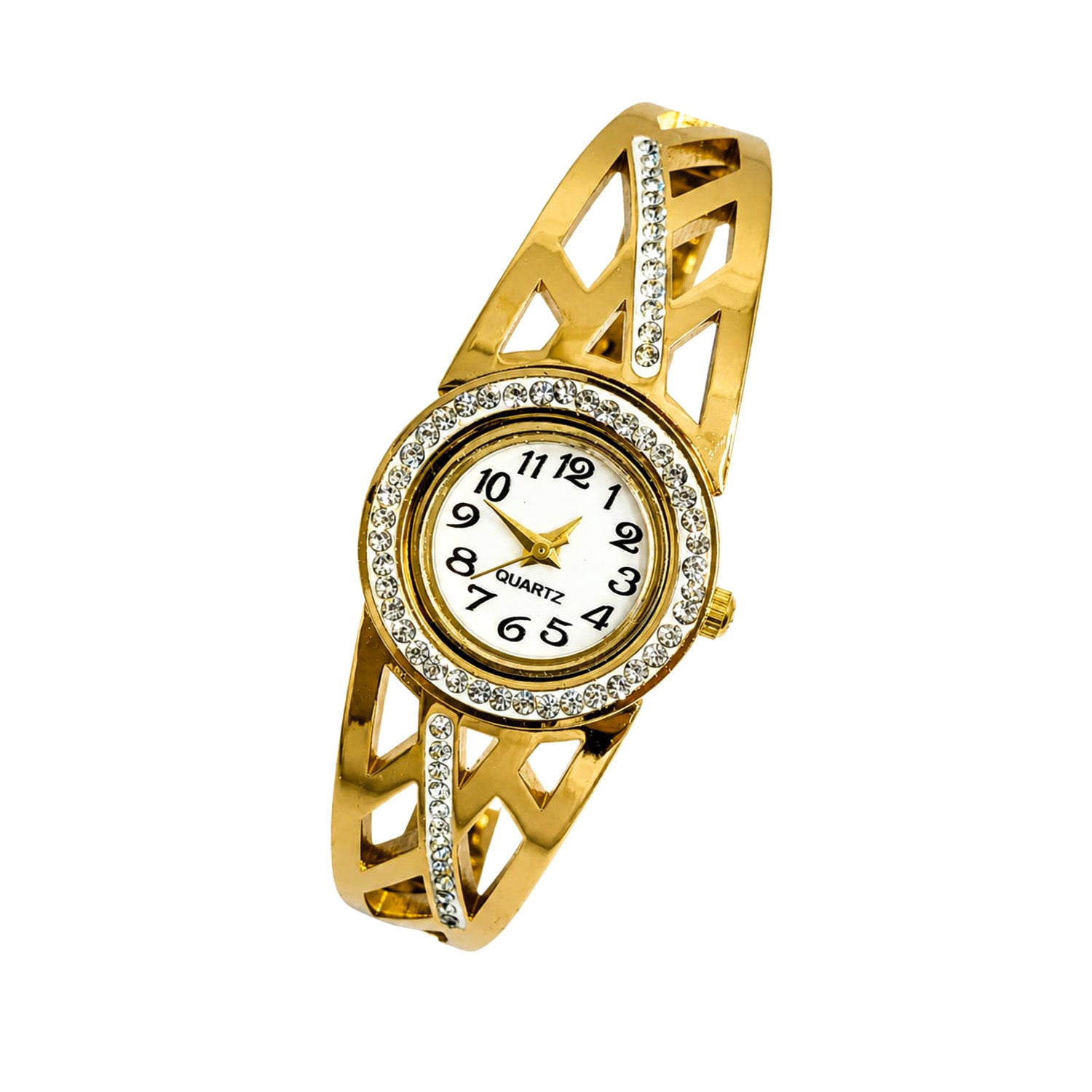Heaven Interline AD Studded Wrist Band Bracelet Watch For Girls & Women