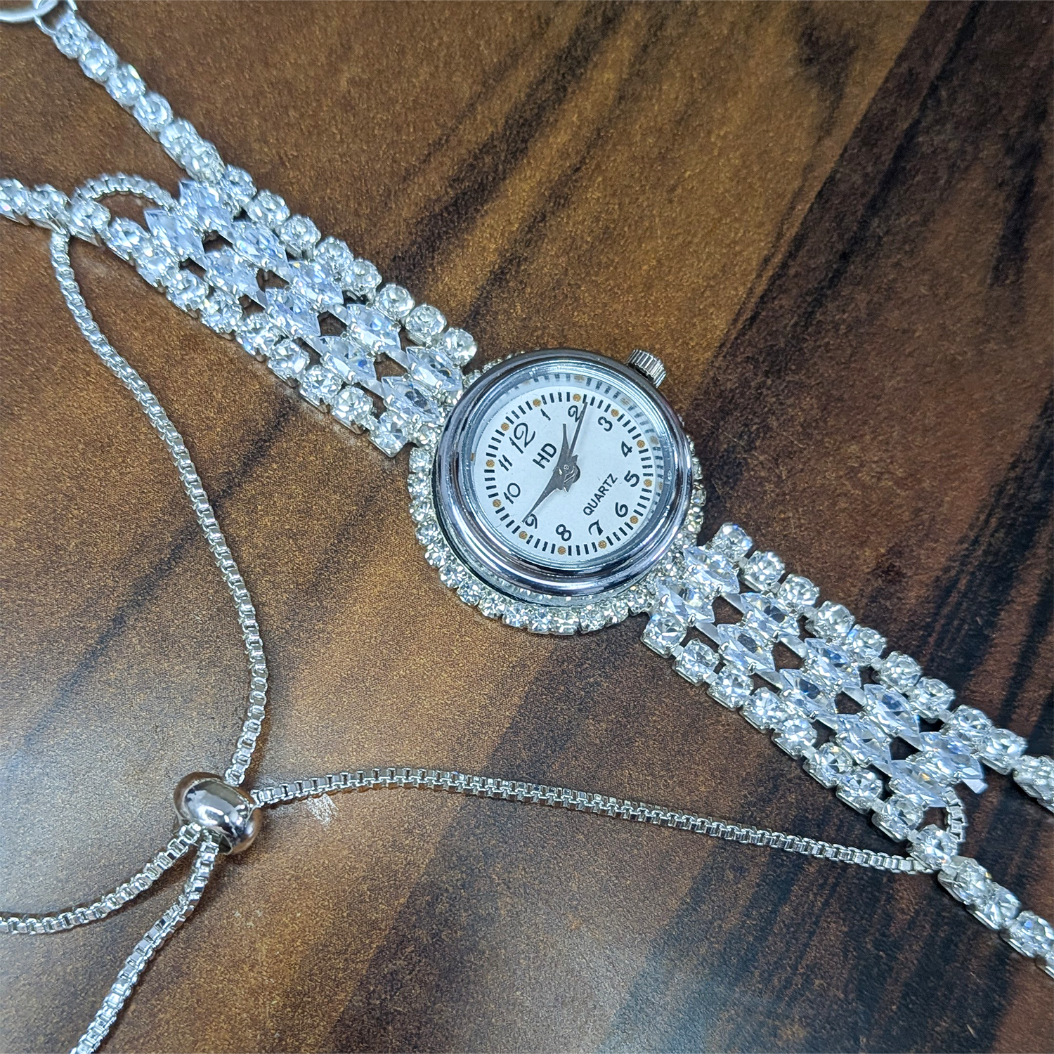 Crystal Stone Kashmiri Watch for Girls & Women