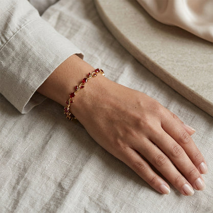 AD Stone Tulip Bracelet for Women & Girls