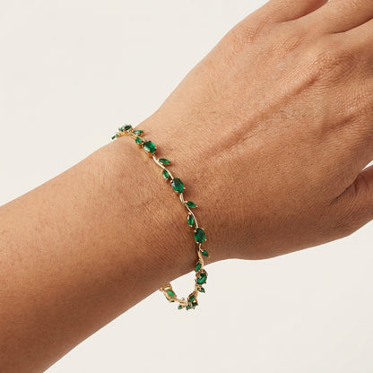 AD Stone Tulip Bracelet for Women & Girls