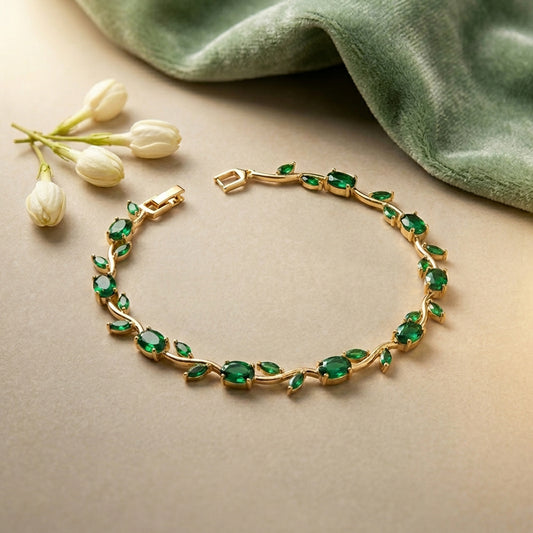 AD Stone Tulip Bracelet for Women & Girls