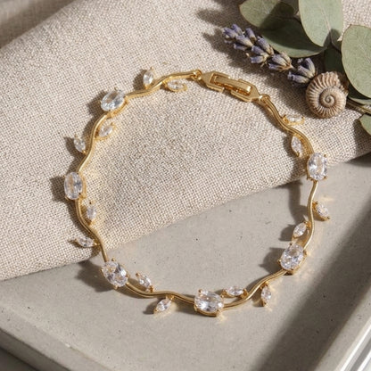 AD Stone Tulip Bracelet for Women & Girls