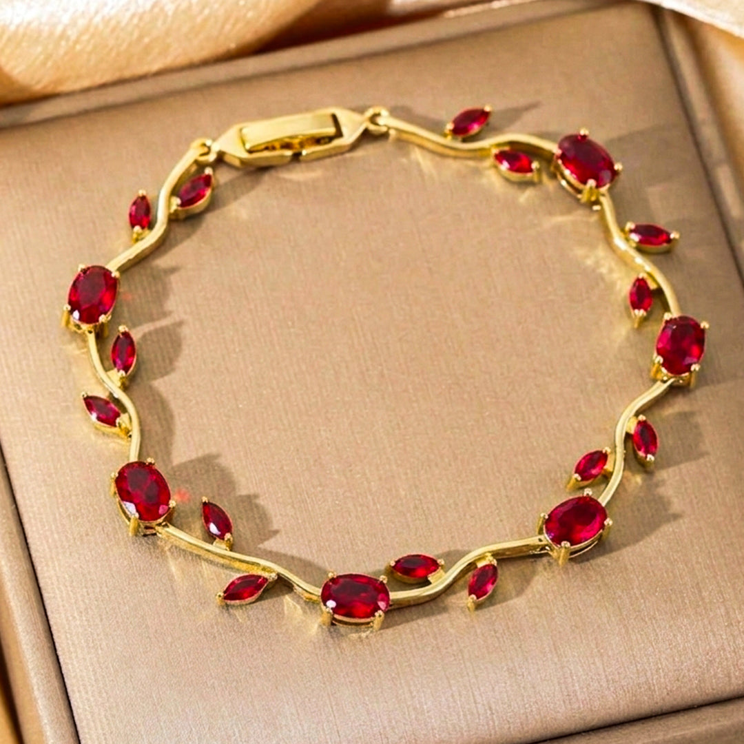AD Stone Tulip Bracelet for Women & Girls