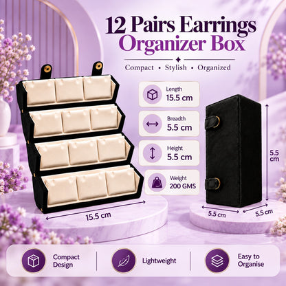 12 Pairs Trending Pearl Earrings Set for Women & Girls