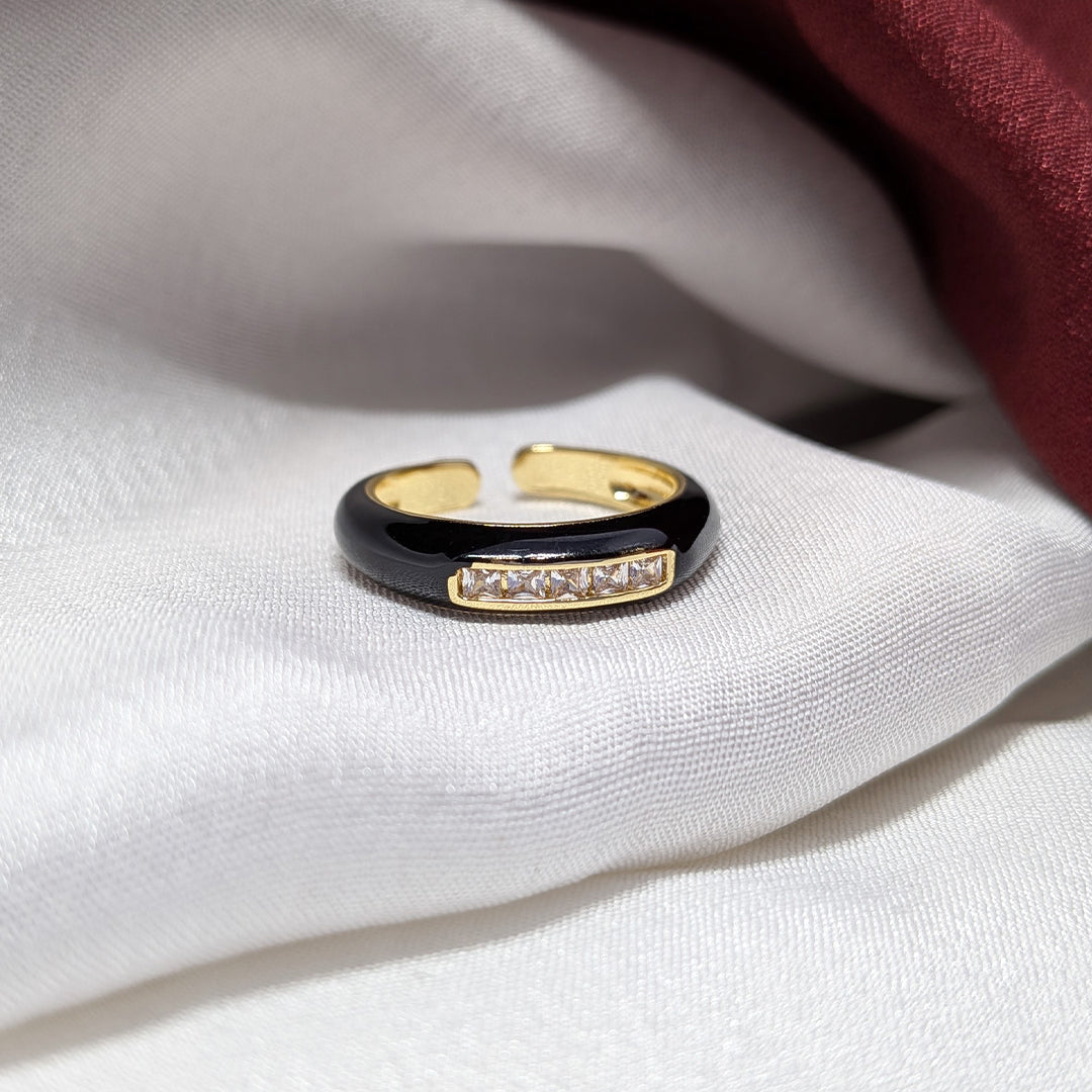 AD Stone Stainless Steel Ring Band for Men & Women
