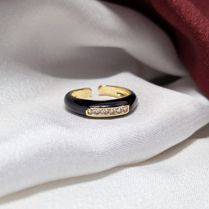 AD Stone Stainless Steel Ring Band for Men & Women