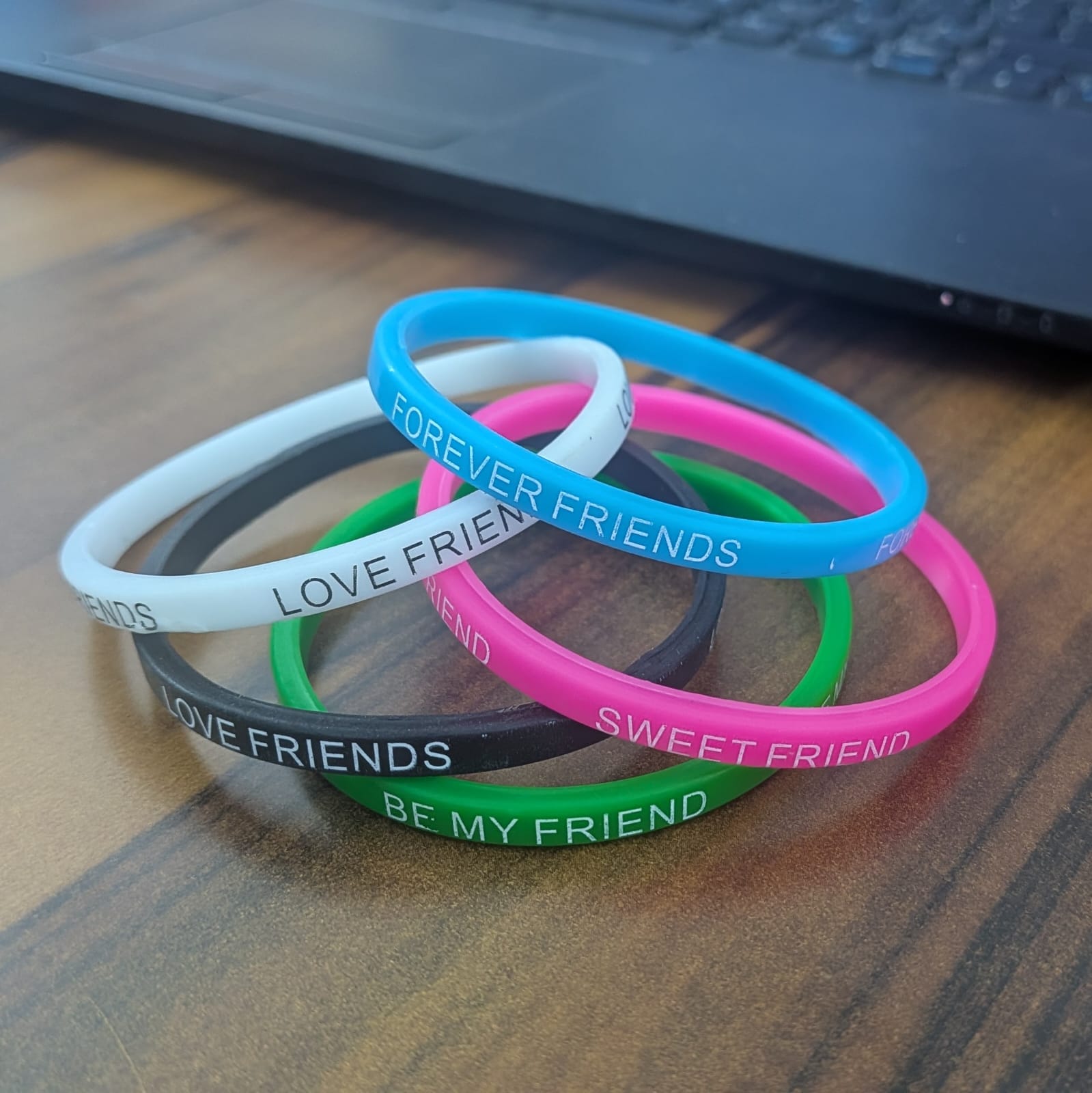 Pack of 5 Multicolor Friendship Day Bracelets for Kids
