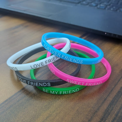 Pack of 5 Multicolor Friendship Day Bracelets for Kids