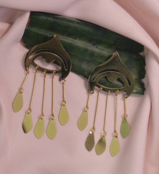 18K Gold Plated Layered Teardrop Earrings (Anti-Tarnish)