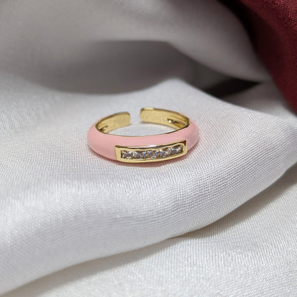 AD Stone Stainless Steel Ring Band for Men & Women