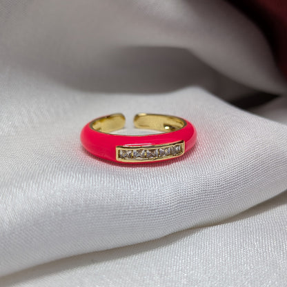 AD Stone Stainless Steel Ring Band for Men & Women