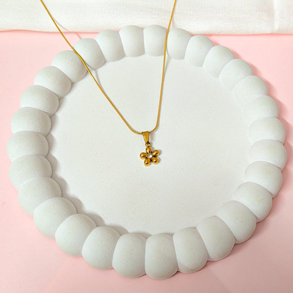 Star Puffy Rounded Petal Charm Pendant for Girls & Women's