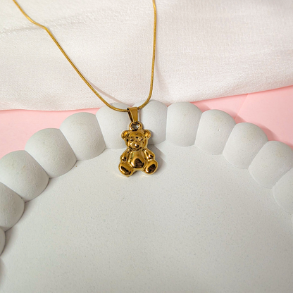 Delicate Mini Cute Teddy Pendant for Girls & Women's