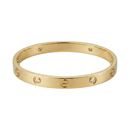 Elegant Love Bracelet with CZ Stone (Anti-Tarnish)