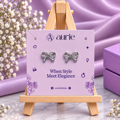 Pretty Bow Stud Earrings for Girls & Women's