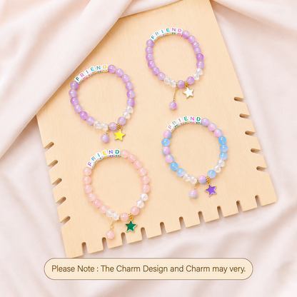 Colorful Star Charm Friendship Day Bracelets for Kids, Boys & Girls