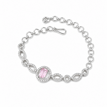 Shimmering Petals Austrian Stones Design Bracelet for Girls & Women's