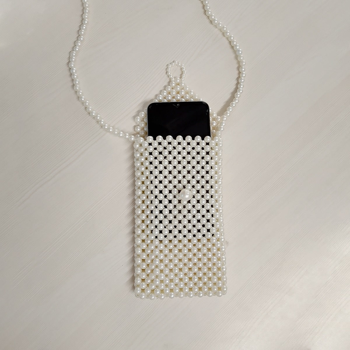 Elegant Pearl Sling Pouch