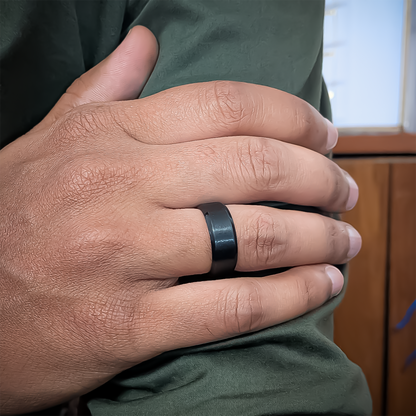 Simple Stainless Steel Band Ring for Men & Women's