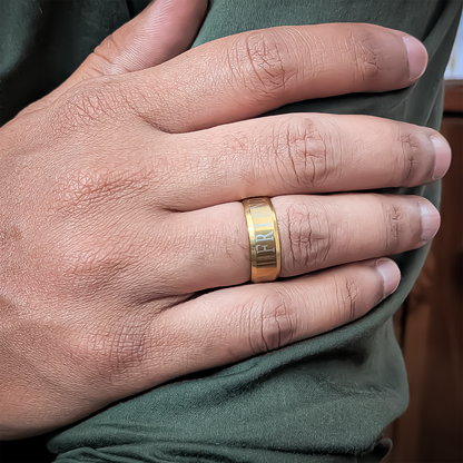Classic Friend inscribed Band Ring With AD Stone for Men & Women