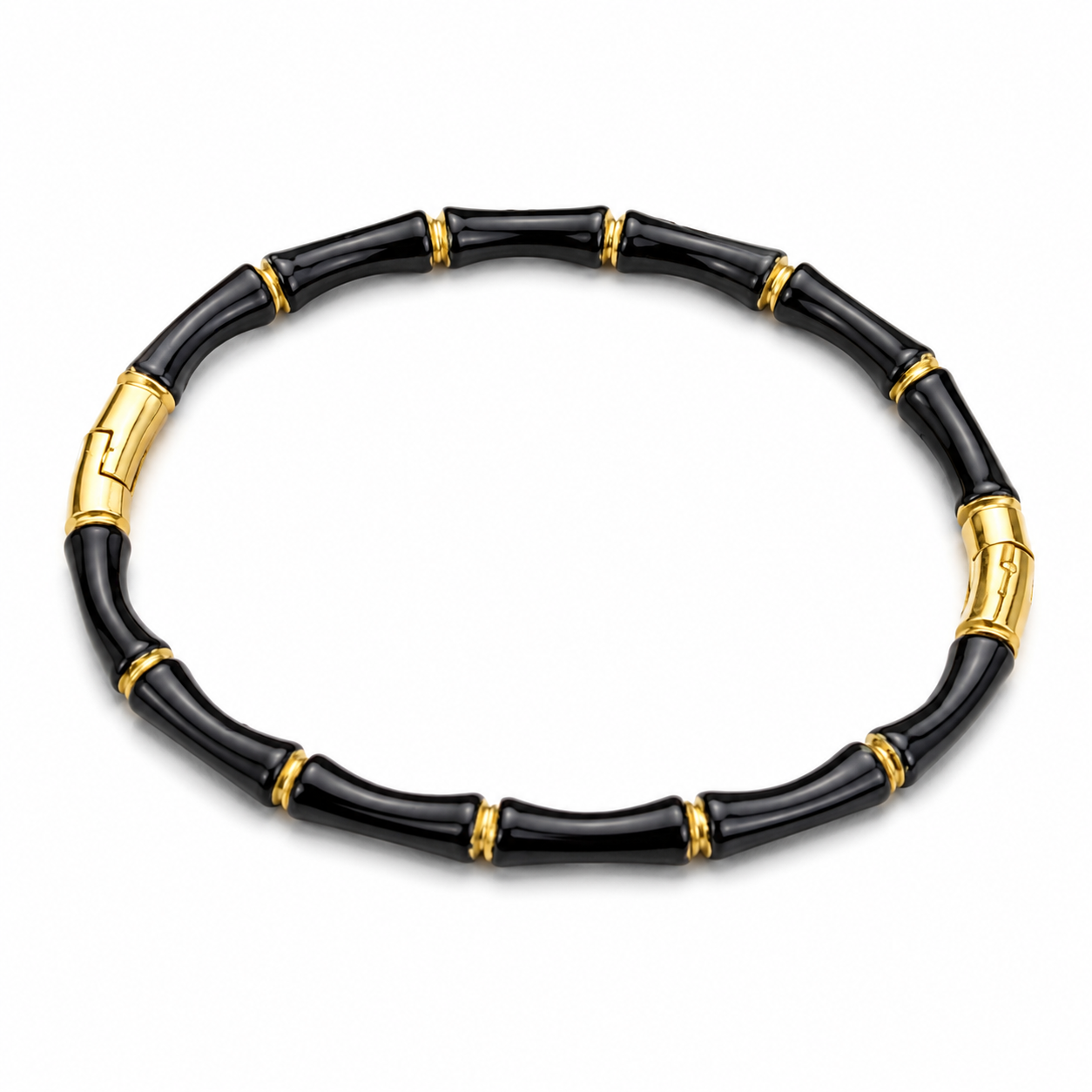 Stainless Steel Bamboo Design Bangle Bracelet for Girls & Women's