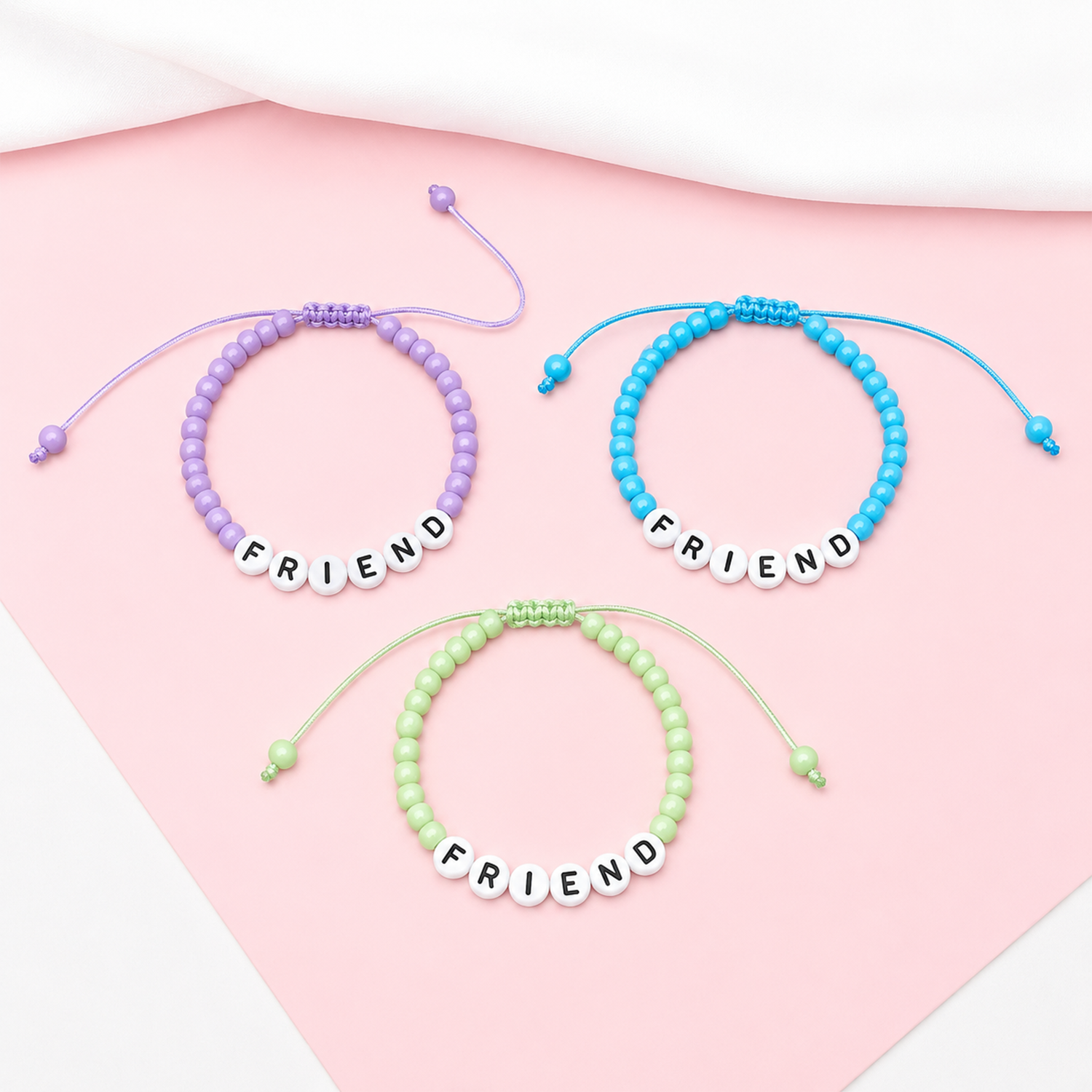 Colorful Plastic Beads Friendship Day Bracelets for Kids, Boys & Girls