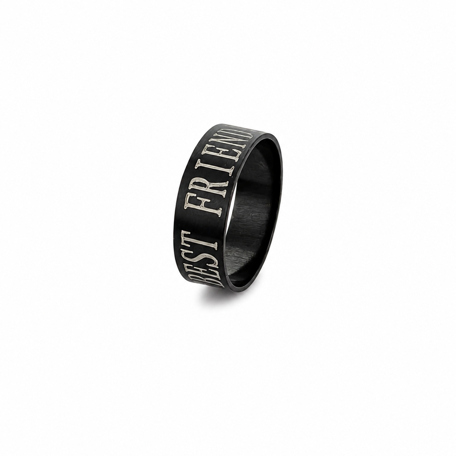 Classic Best Friend inscribed Minimal Band Ring for Men & Women