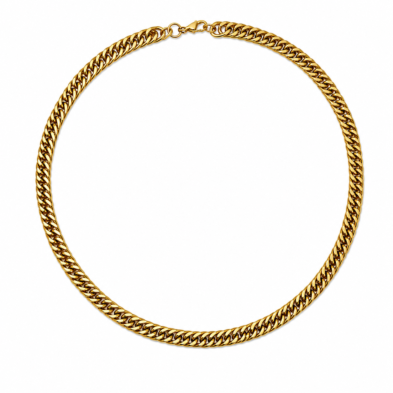 Trendy Gaze Design Clasp Stainless Steel Chain For Men & Women