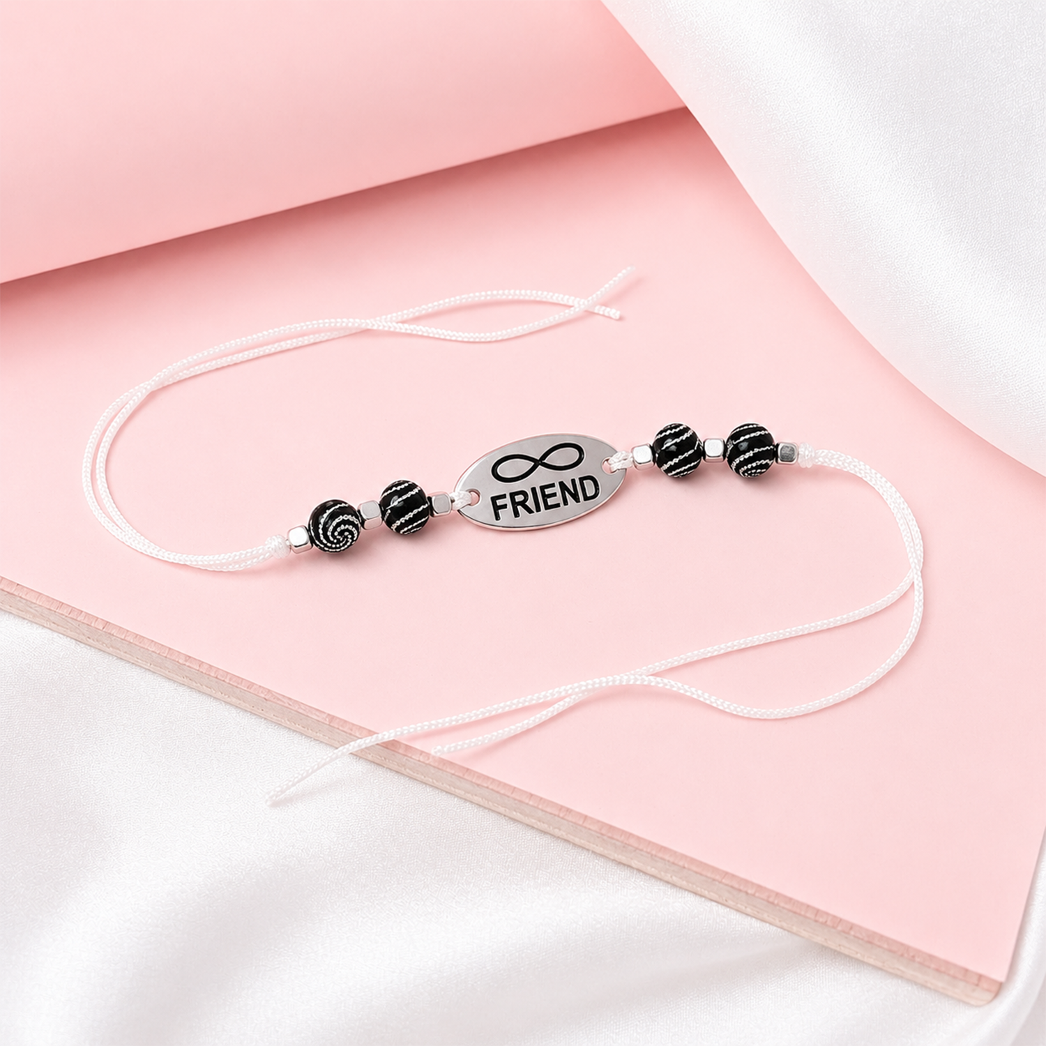 Infinity Charm With Round Beaded Friendship Day Bracelets for Kids, Boys & Girls