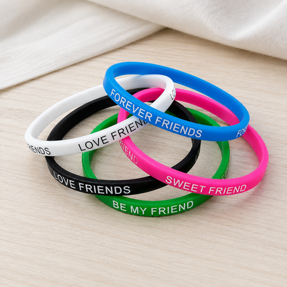 Pack of 5 Multicolor Friendship Day Bracelets for Kids