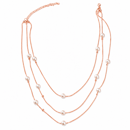 Three Layered Design Beaded Pearls Pendant for Girls & Women's