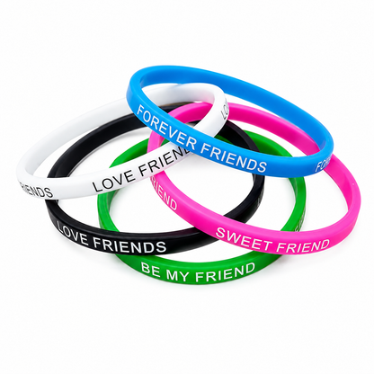 Pack of 5 Multicolor Friendship Day Bracelets for Kids