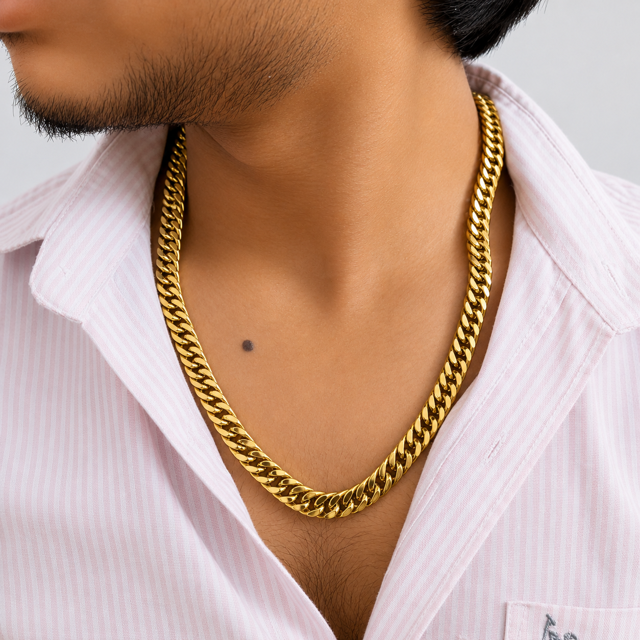 Trendy Ellipse Clasp Stainless Steel Chain For Men & Women