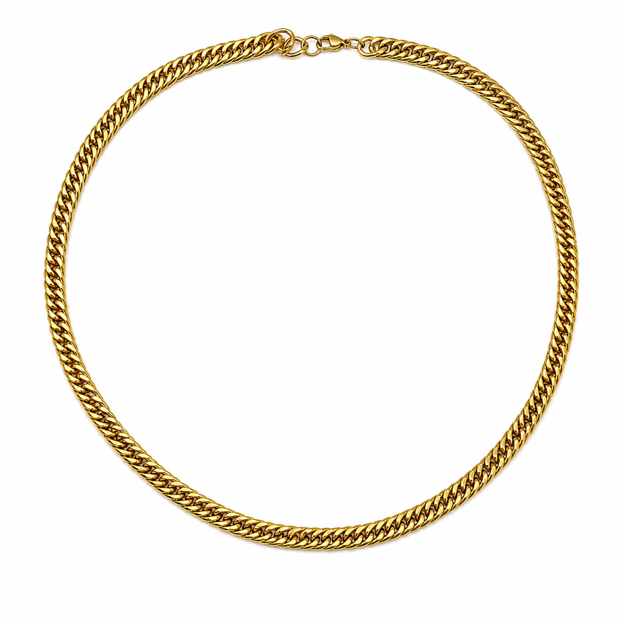 Trendy Ellipse Clasp Stainless Steel Chain For Men & Women