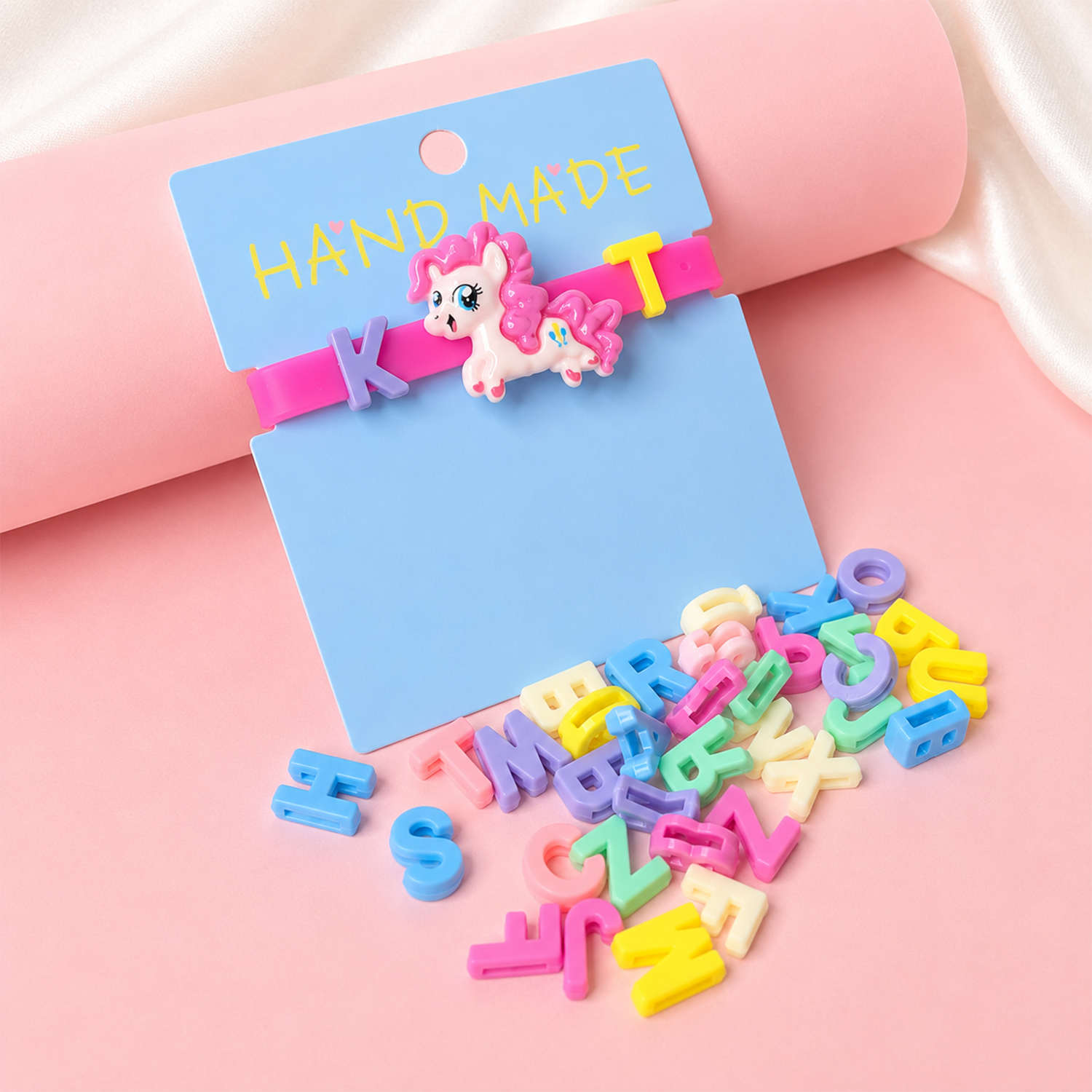 Cute Pink Unicorn Friendship Day Band for Kids, Boys & Girls