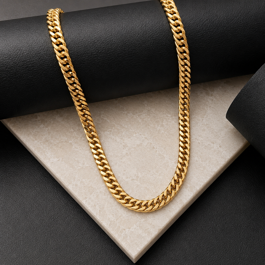 Trendy Gaze Design Clasp Stainless Steel Chain For Men & Women