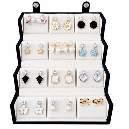 Aurie 12 Pairs Cute Earrings Set for Girls & Women