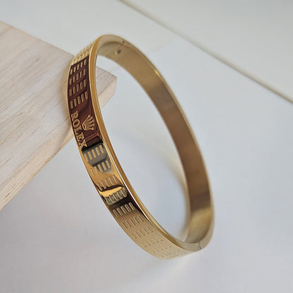 Matte Rolex Brand Inspired Stainless Steel Bracelet For Men