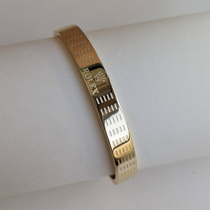 Matte Rolex Brand Inspired Stainless Steel Bracelet For Men