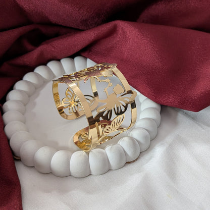 Golden Angle Cuff Bracelet for Women & Girls